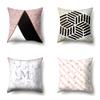 Nordic Pillow Ins Style Polyester Pillow Case Car Decoration Home Printed Car Waist Cushion Pillow Case