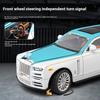 Масштаб 1/22 Rolls Phantom Модель автомобиля из сплава Diecasts Металлические транспортные средства Собирайте имитационные украшения Звуковые и световые подарки для детей