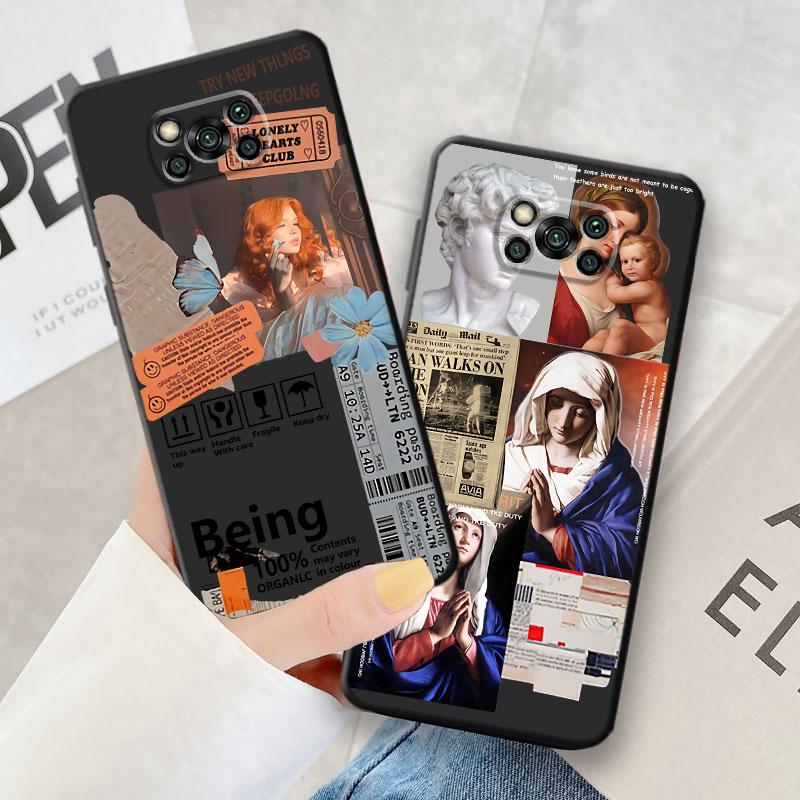 Great Art Aesthetic Mona Lisa Cases for Xiaomi Poco M4 5G F4 F3 GT X3 NFC X3 Pro X4 F1 M3 C40 Bumper Silicone Phone Case Coque