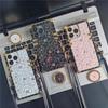 Роскошный блестящий чехол с квадратным ремешком из розы для Samsung S23 S22 S21 Ultra A13 A23 A33 A53 A73 A14 A54/Redmi 10 9 9A 9c 9T/iphone 14 13 12 11