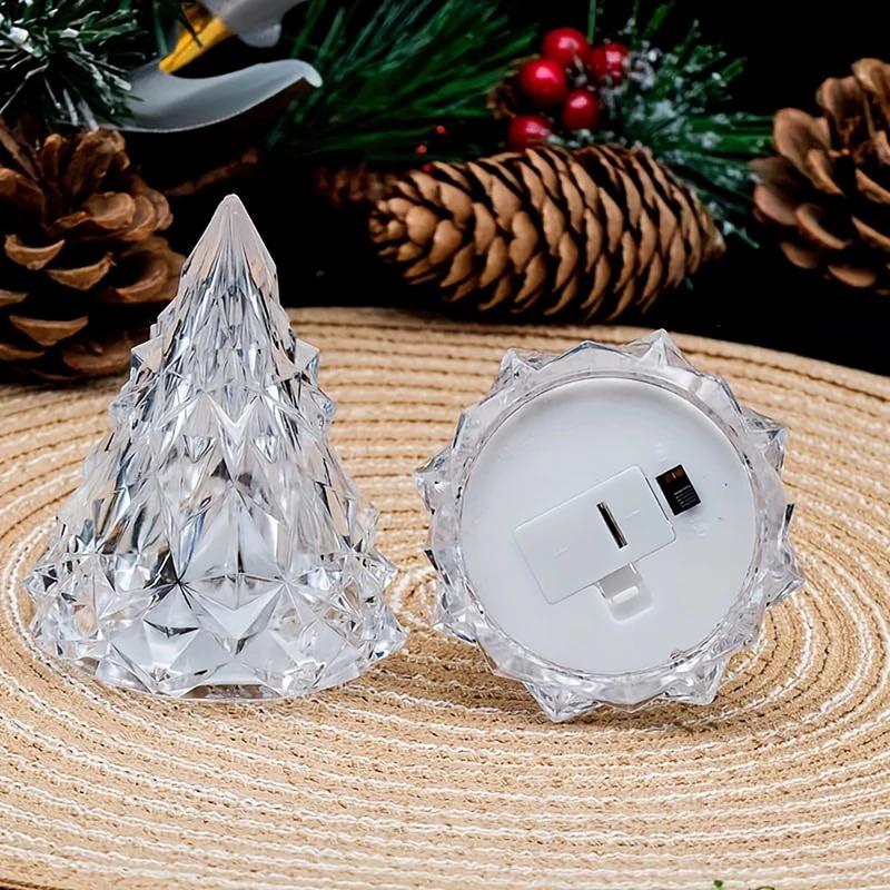 Outdoor Flameless LED Candle Light Halloween Wedding Christmas Decoration Creative Iceberg Light Wishing LED Light Warm White