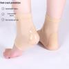 Увлажняющие силиконовые носки-протекторы для пяток и пальцев ног для облегчения потрескавшейся кожи