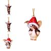 Счастливого Рождества Гремлины Гизмо Акриловая Шапка Санты Подвеска Декор для Рождественской Елки