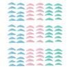 45 Pairs Silicone Eyelash Pads Reusable 5 Sizes 3 Colors Lash Perm Lash Lift Rods Eyelash Perming