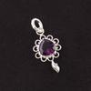 Natural African Amethyst Daughter Gift February Pendant Jewelry Sterling Silver PP-4-1