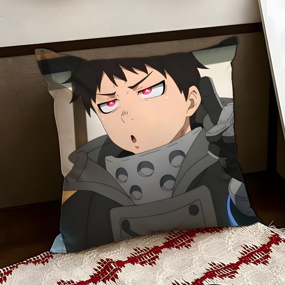 FFire Force аниме Наволочка Двусторонняя Мягкая Прочная Подушка Чехол для Дома Автомобиля Многоцелевое Использование для Повседневного Комфорта
