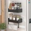 Punch-Free Magnetic Kitchen Rack: Multi-Layer, Strong Load-Bearing Storage with Rods.