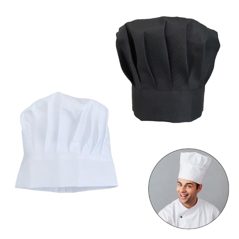 Modern Cooking Bonnet Protect Hair from Dust, Suitable for Women Fashionable Cook Work Hat White