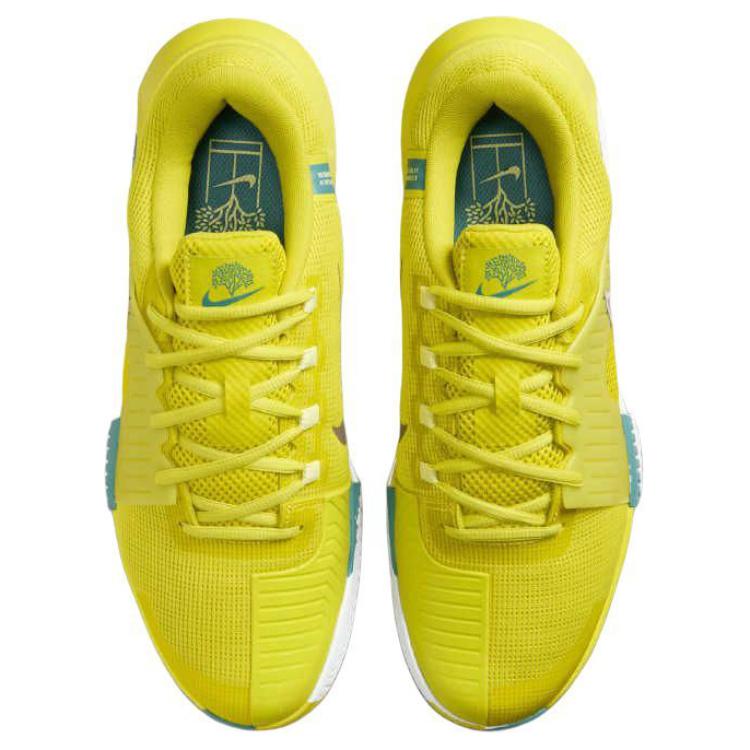 Nike Кроссовки Zoom GP Challenge 1 Premium HC High Voltage для мужчин, желтые, минеральные, сине-зеленые, светящиеся, зеленые HF1173-300