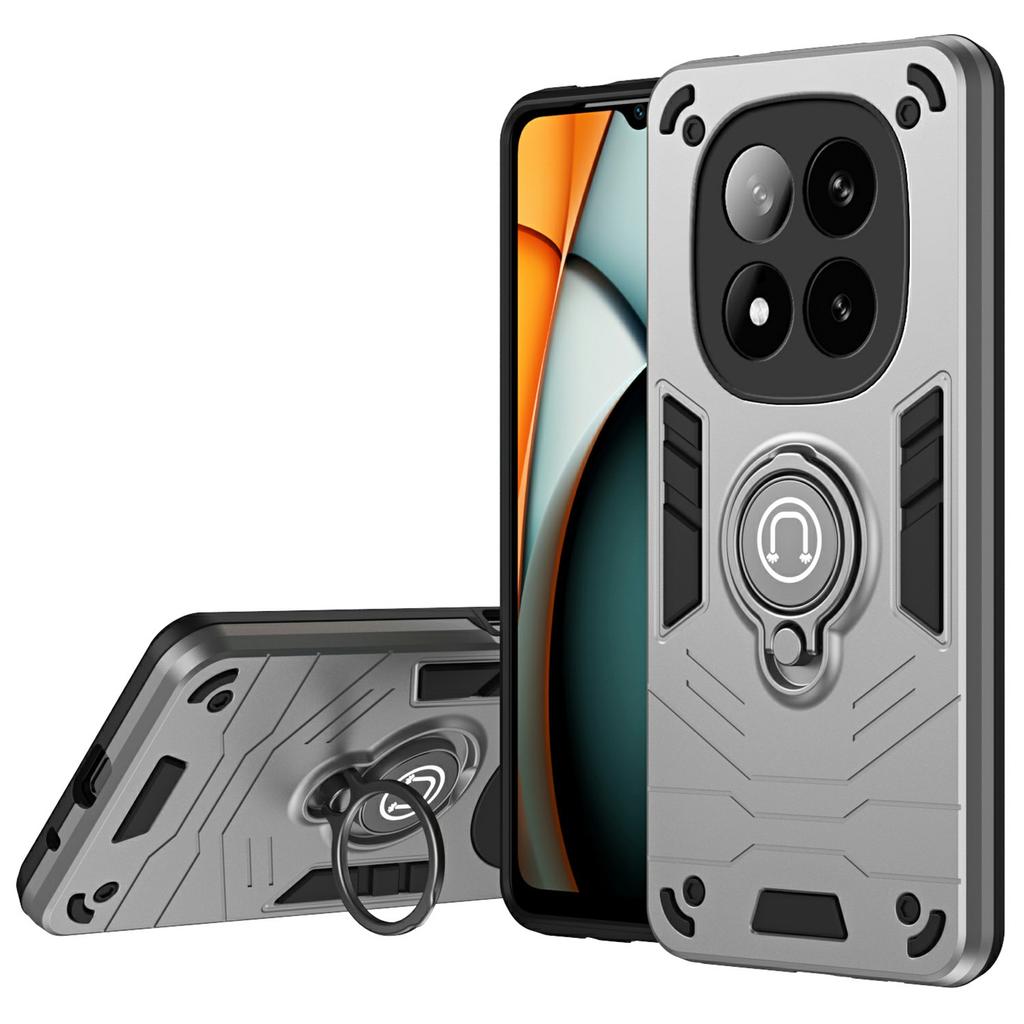 Чехол для Xiaomi Redmi Note 14 Pro+ 5G, Сдвижная шторка для камеры Camshield, Подставка, PC+TPU Чехол для телефона