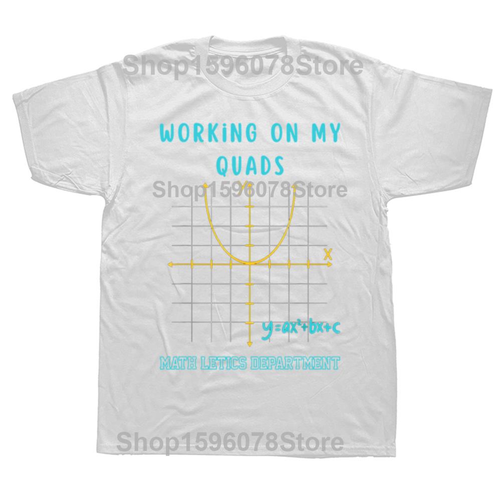 Смешная футболка Mathletics "Работаю над своей алгеброй" для мужчин, летняя, с коротким рукавом, оверсайз, свободная