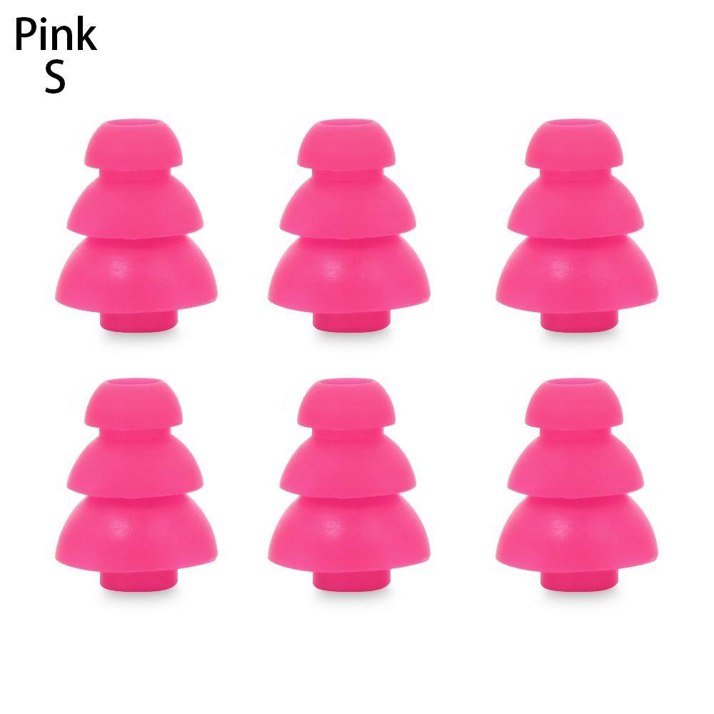 6 шт. Мягкие сменные амбушюры для наушников, силиконовые насадки, трехслойные накладки для наушников
