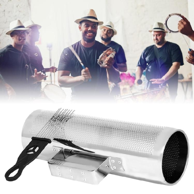 Ударные инструменты Гуиро Музыкальные инструменты Металлический гуиро Шейкер со скребком Сопровождение для группы Инструмент для музыкальных тренировок Гуиро