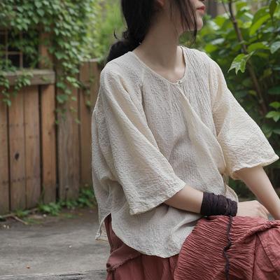 Женские летние футболки с рукавами «летучая мышь», однотонные повседневные мягкие жаккардовые женские футболки с круглым вырезом