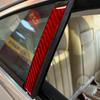 Для Mercedes-Benz CLS C219 2004-2009 наклейки на центральную стойку, комплект из 4 предметов, накладка из настоящего углеродного волокна, салон автомобиля