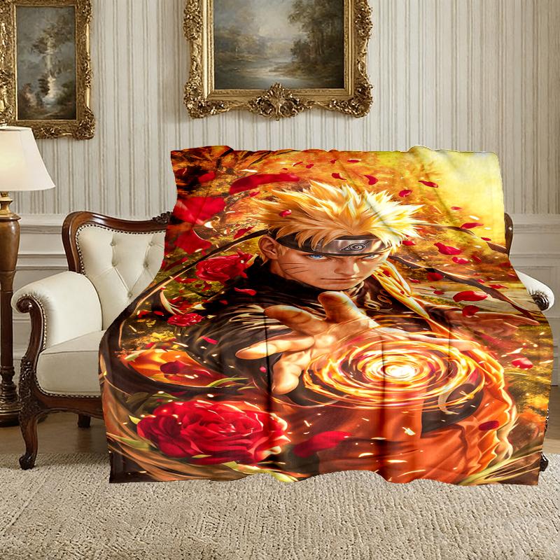 [naruto Blanket] Creative Blanket for Women Men Family Friend on Birthday Mothers Fathers Day Valentines Day