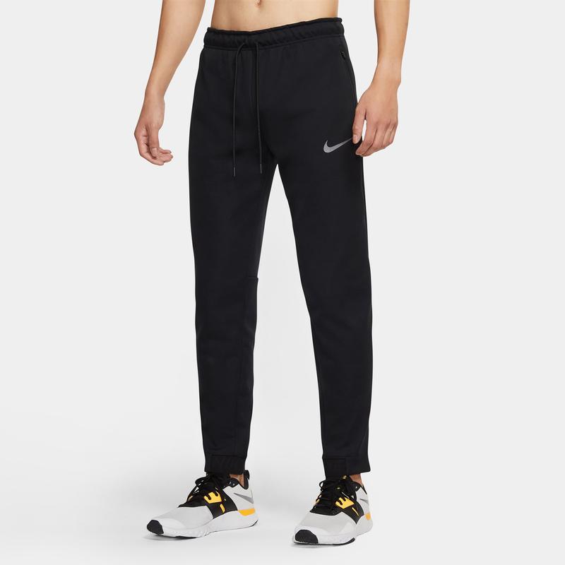 Nike Тренировочные брюки Therma Logo Running, мужские, черные, DJ9307-010