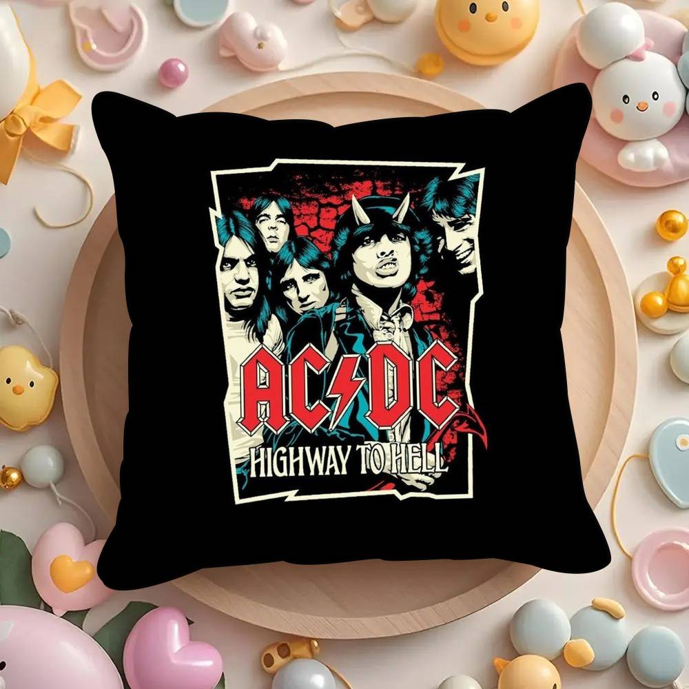 Горячие AC-DC Rock Band Наволочки чехлы для подушек гостиные диваны домашний декор подарки