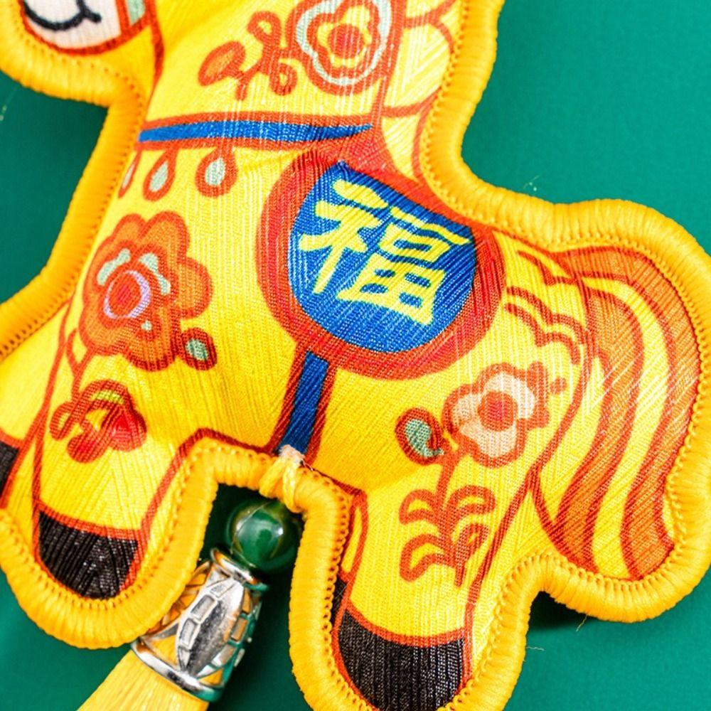 Embroidery Zodiac Mascot Pendant Blessing Car Hanging Pendant Horse Incense Bag  Spring Festival