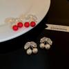 Маленькие свежие висячие серьги с красной вишней, женские ювелирные изделия, серьги с фруктами