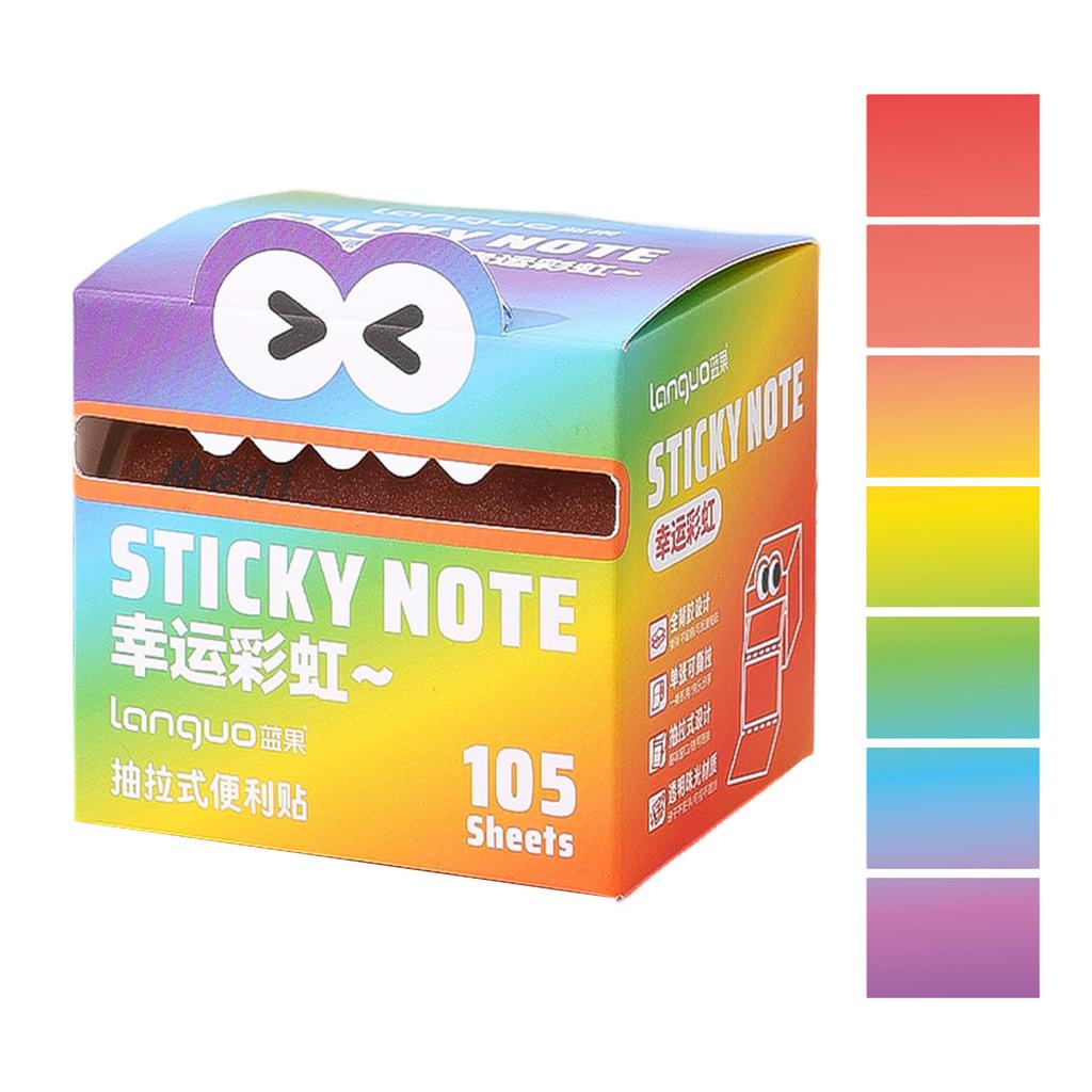 Прозрачные выдвижные блокноты для заметок самоклеящиеся 105 листов 108 листов для школы, офиса, дома, общежития