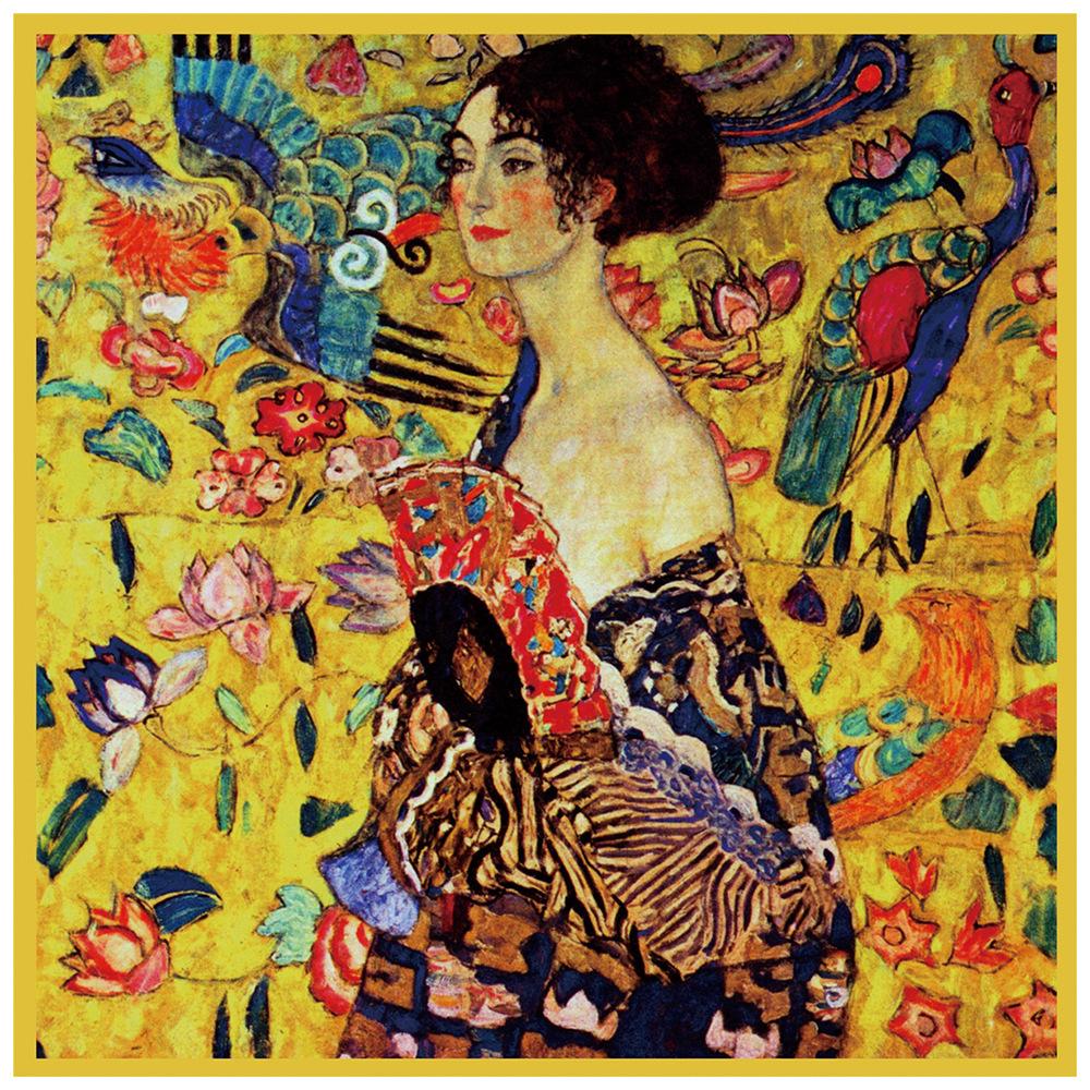 New Silk Scarf Women Woman Print Square Scarves Head Echarpes Silk Foulards Femme Wraps Beach Shawls Bandana Lady Hijabs 90CM