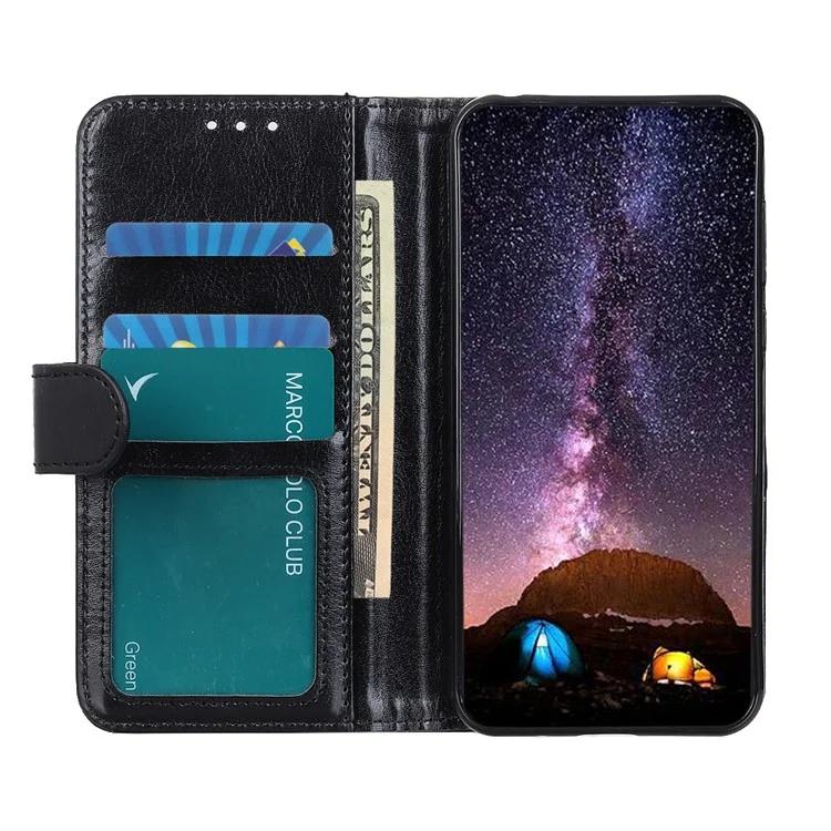 Для Huawei Mate 60 Pro антицарапающий чехол для телефона из искусственной кожи Crazy Horse Texture Wallet Stand Cover
