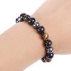Magnetic Hematite Stone Bead Bracelet Health Care Magnet Men Weight Loss Jewelry