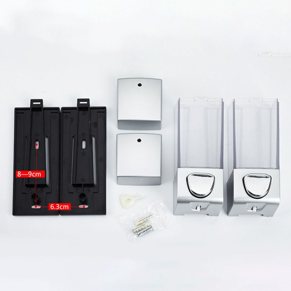 Manual Press Soap Liquid Dispenser 2in1 Shampoo Dispenser Bottle Simple Shower Gel Box Kitchen