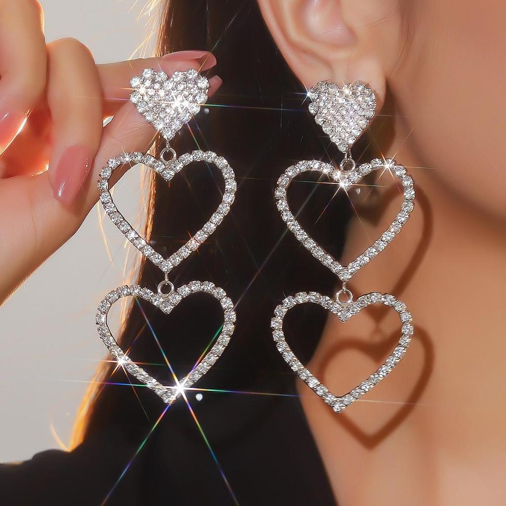 Роскошные клипсы-кисточки со стразами для женщин - Свадебные аксессуары