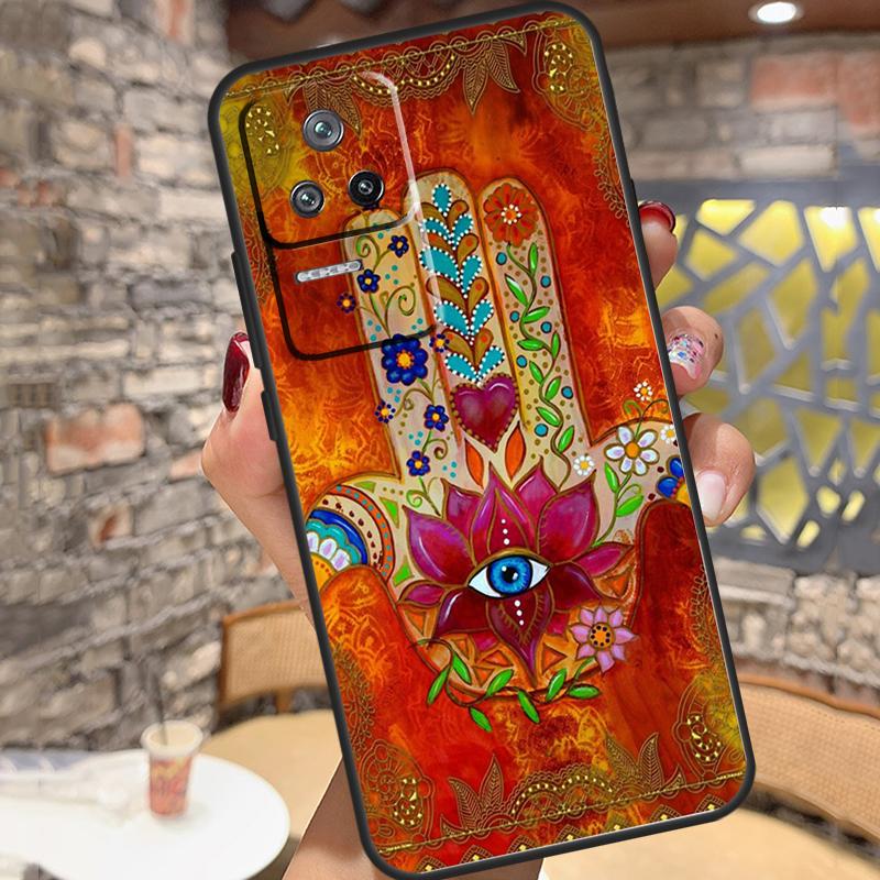 Hamsa Hand Of Fatima Case For Xiaomi 15 Ultra 13 14 11T 12T 13T 14T Pro POCO X7 X3 X5 X6 Pro M6 F5 F6 Pro Cover