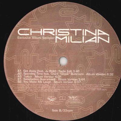 12-дюймовая пластинка CHRISTINA MILIAN - Эксклюзивный альбомный сэмплер НЕТ ARISTA 2001 США Рэп и хип-хоп/R&B Б/У