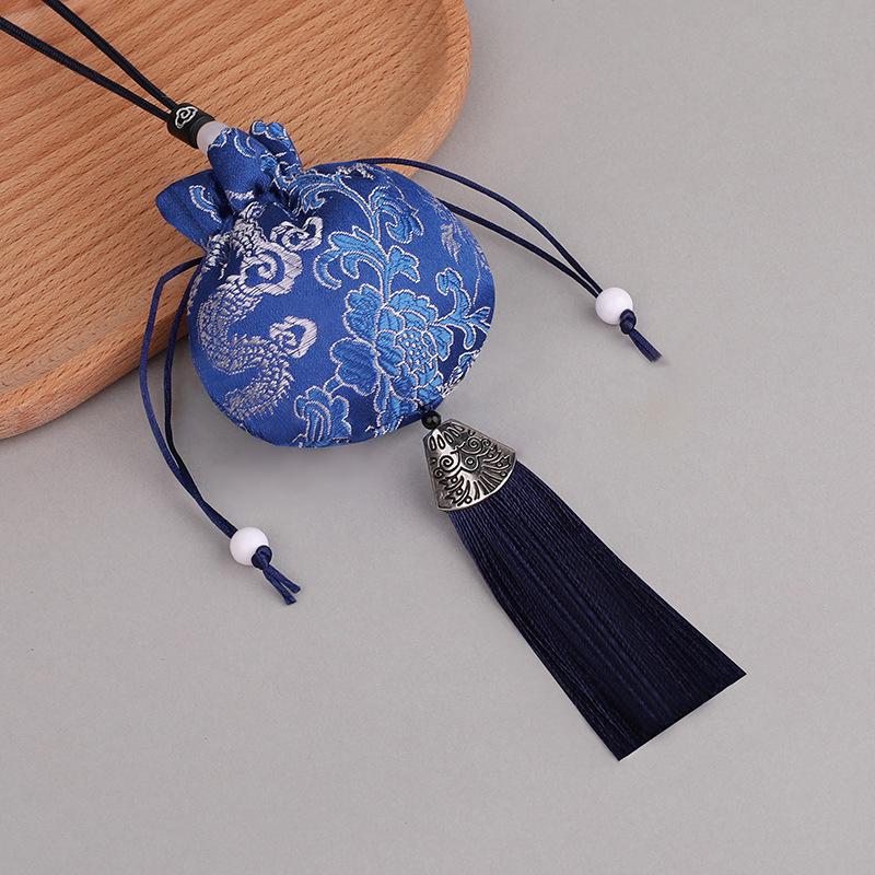 Embroidered Lavender Sachet: Dragon Boat Festival Car Pendant, Mosquito Repellent for Babies and Kids