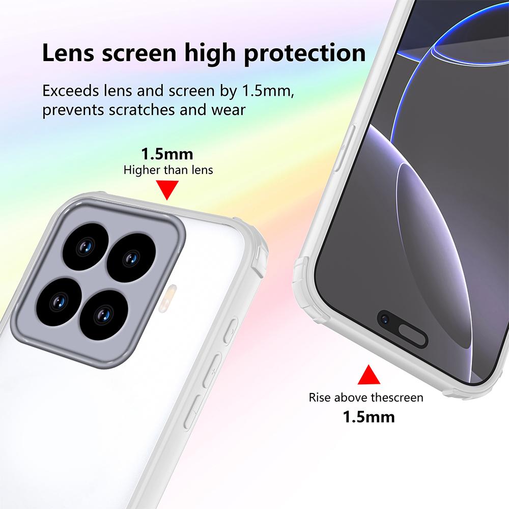 For Xiaomi 15T Pro Case Reinforced Corner Shockproof TPU + Acrylic Phone Cover