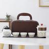 Portable Ceramic Tea Set with Travel Case