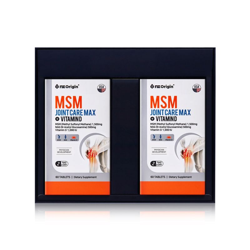 Набор для здоровья суставов MSM Макс с витамином D из Новой Зеландии x3