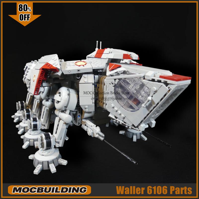 Movie Scene Walker Robot MOC Building Blocks Space Battle Raider Technology Bricks DIY Assembly Toys Collection Xmas Gifts