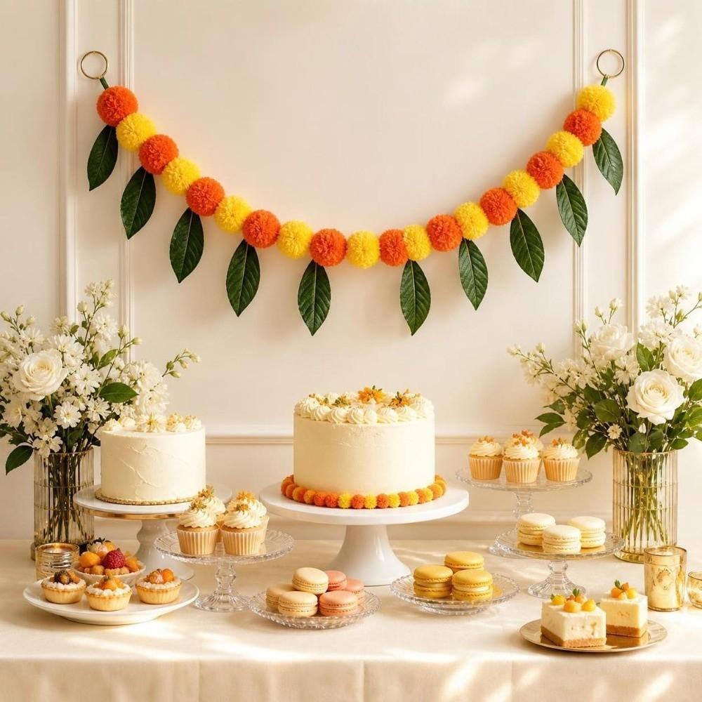 Hanging Marigold Garland Long Strands Calendula Garland New Party Decoration Garland Home Decor