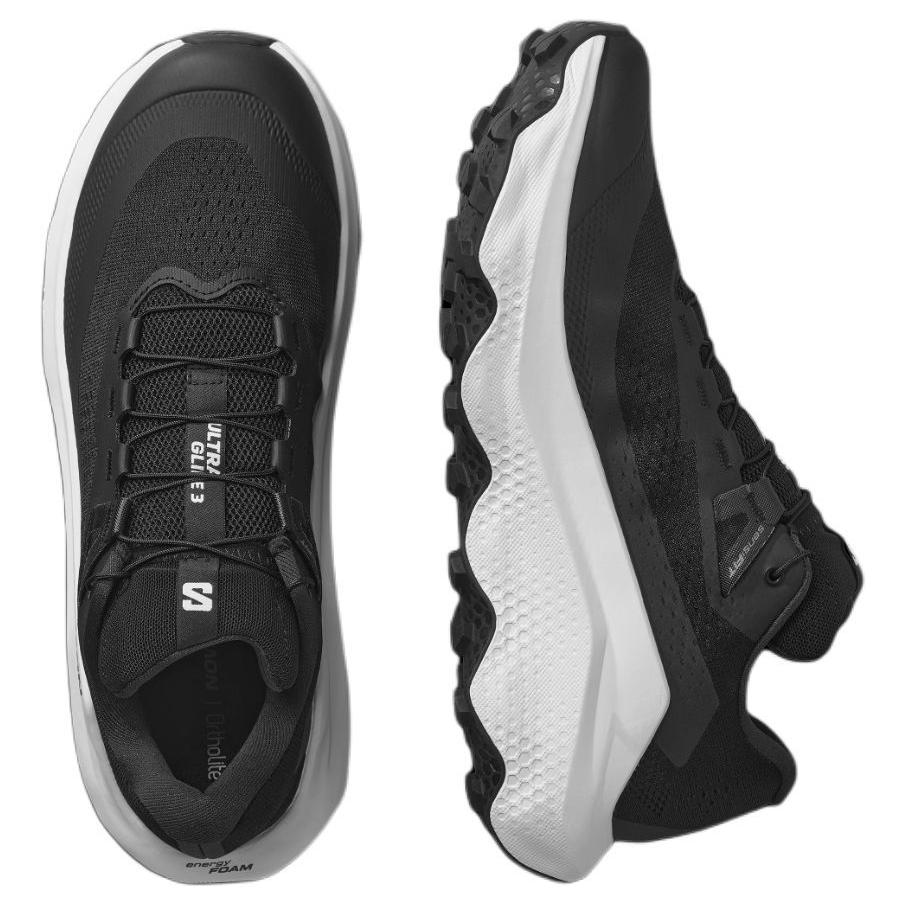 SALOMON Ultra Glide 3 Comfortable Soft Low-Top Running Shoes Men Sneakers Black 477422