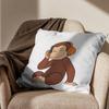 zoo Curious cute George Pillow Case Square DoubleSided Printing Short Plush Sofa Cushion Cover Bedroom Bedside Pillow