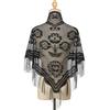New Embroidery Scarf Shawls Women Elegant Floral Lace Triangle Scarf Women Tassel Hijab Veil Sheer Shawl Neckerchief Ladies