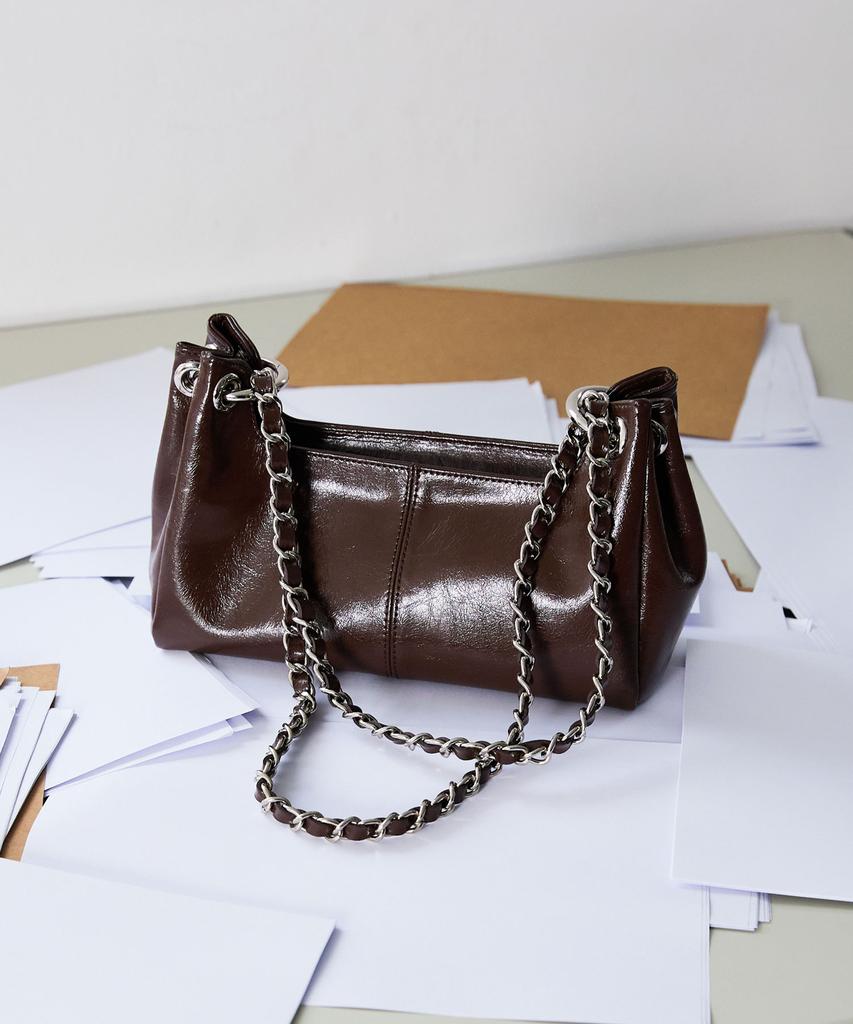 Lovecharm Maël Shoulder Bag_S_Chain_Choco Brown