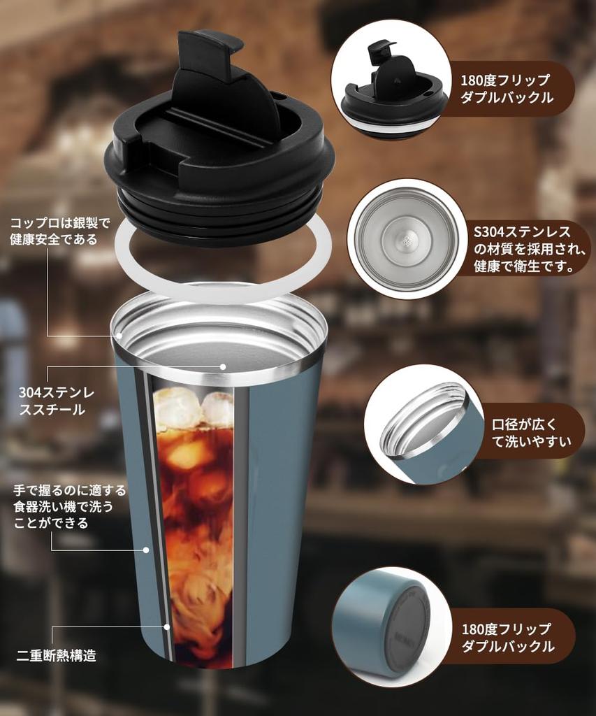 OCTERR Термокружка для кофе в удобном магазине, переносная, холодная, вакуумная, нержавеющая сталь с прямым подключением, отлично подходит в качестве подарка Кружка, чашка, кружка, изоляция, стакан, изолированный,