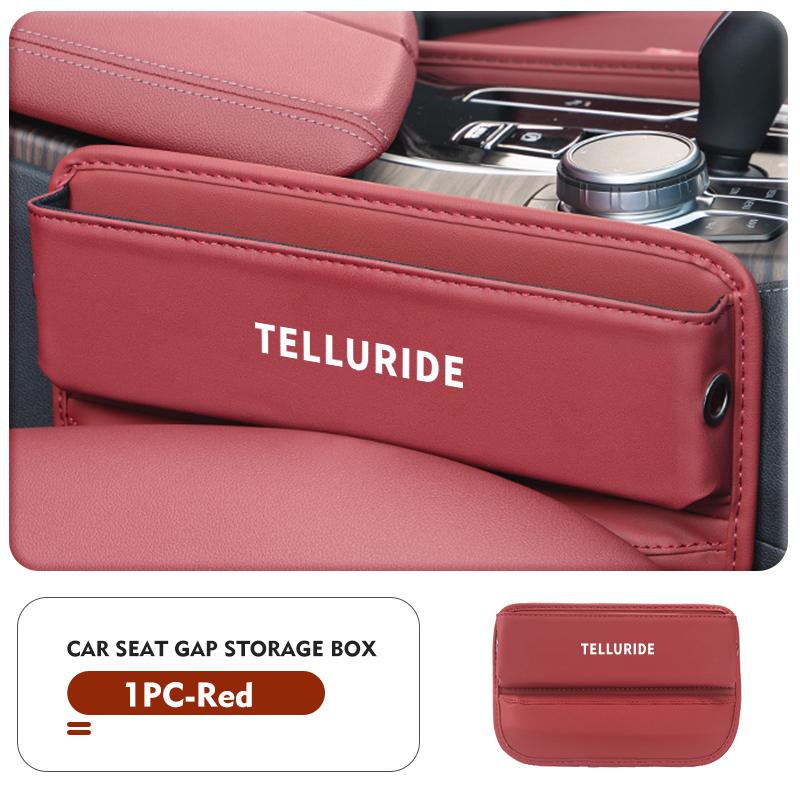 cnwhjg1 Leather Car Seat Gap Filler Storage Box Cup Holder Accessories For KIA Proceed Venga Sedona Forte Picanto Sorento Stinger