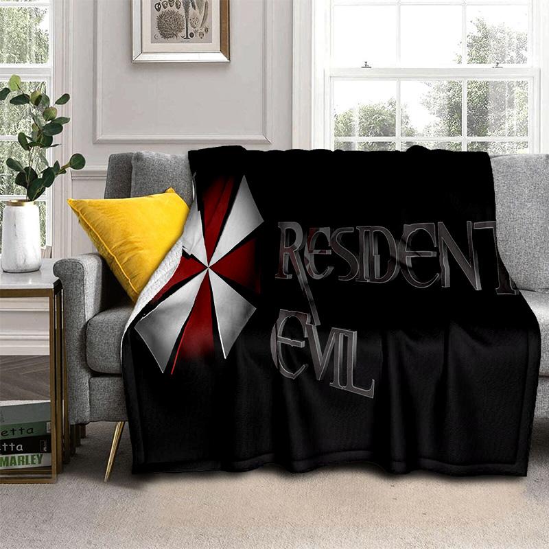 3D R-Resident Evil Gamer Games Одеяло, мягкое одеяло для дома, спальни, кровати, дивана, пикника, путешествия, офиса, отдыха, одеяло, детское одеяло