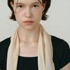 MAKE A TOAST SILKY SCARF BEIGE MBEFAC001BE