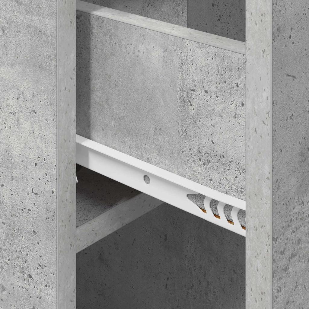 Bedside Cabinet Concrete Grey 29 x 31.5 x 49 cm Particleboard