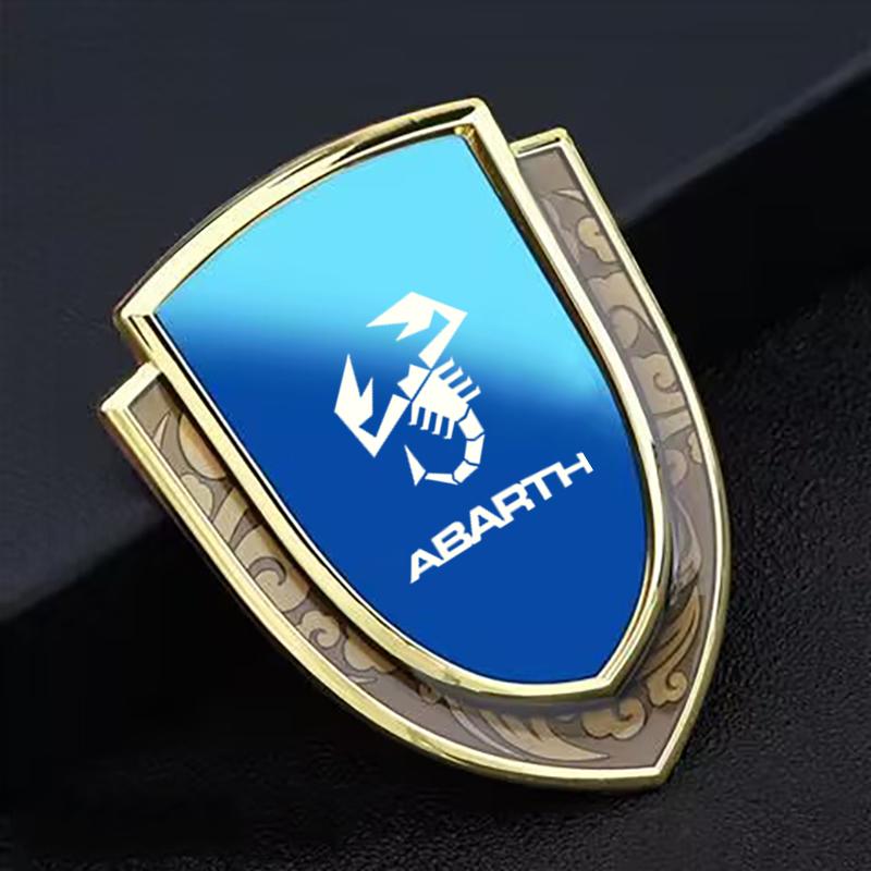 car stickers 3D metal accsesories auto accessory for abarth 695 595 500 competizione