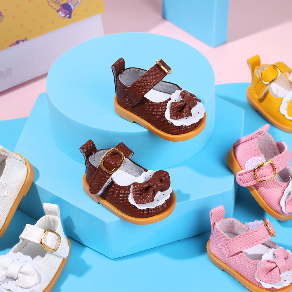 Gifts Doll Accessories Toys Girl's Wears Bow Leather Doll Shoes 14 Inches Doll Casual Shoes