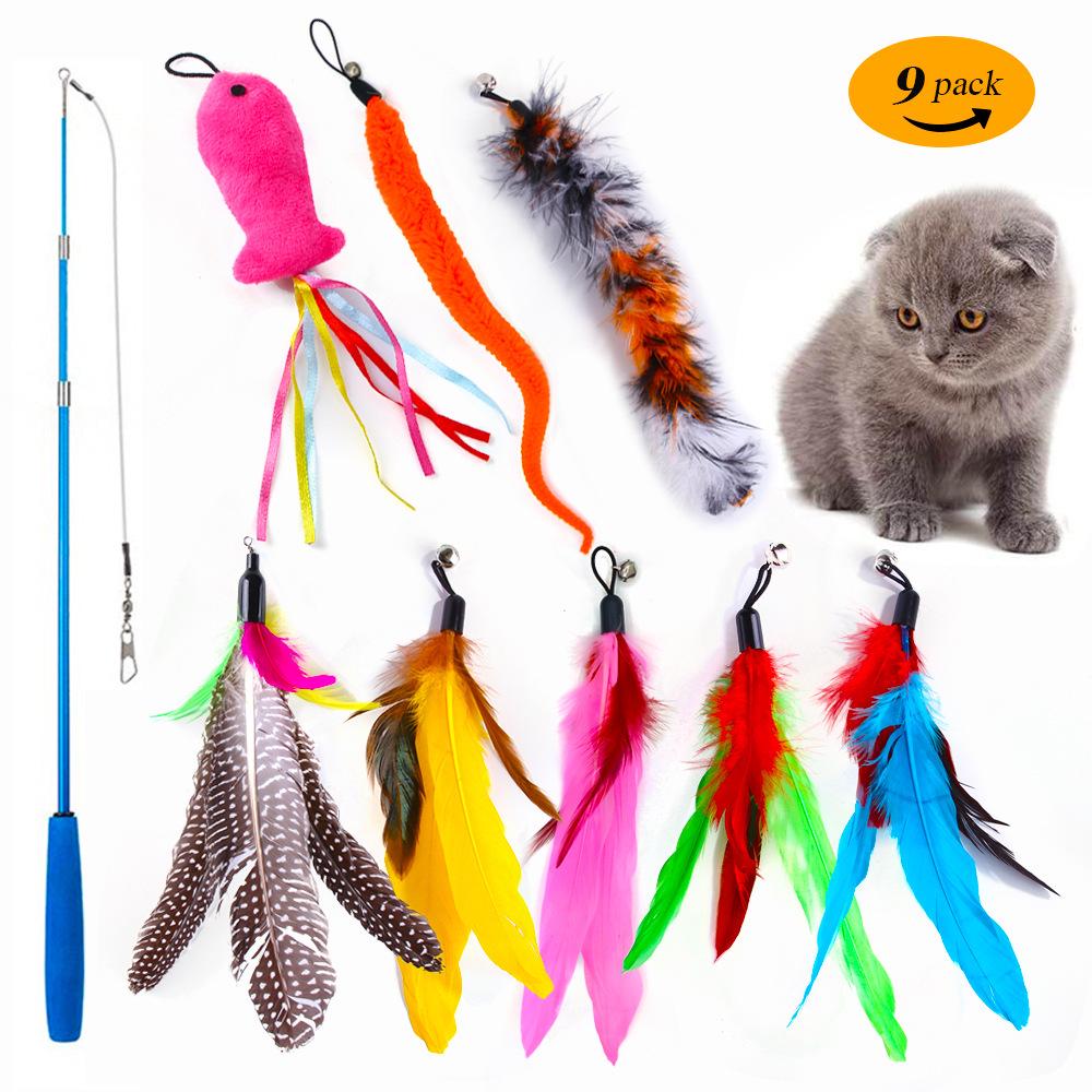 Набор игрушек для кошек «Трансграничный»: Интерактивный тизер, плюшевая мышь и звуковые игрушки